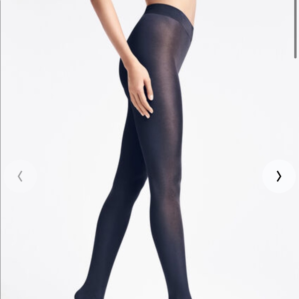 NEW Wolford Very Dark Navy Blue Tights